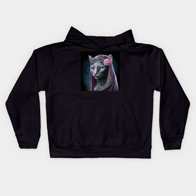 Dark Beauty Kids Hoodie by Enchanted Reverie